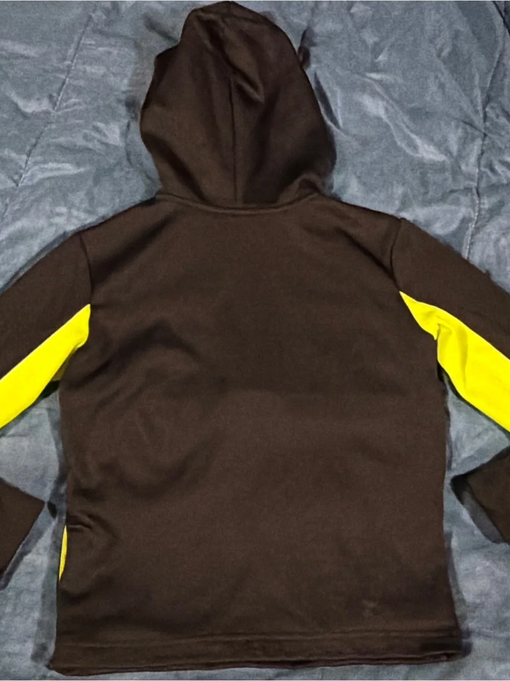 Nike Black & fluorescent Yellow Kids' Dri-FIT Half-Zip Hoodie - Just Do It